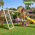 Leikkitornikokonaisuus Jungle Gym Cubby ja 2 - Climb Module 220 ja keltainen liukumäki - KarelianStore