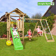 Leikkitornikokonaisuus Jungle Gym House 2.1 ja 2 - Climb Module 220 ja vihreä liukumäki - KarelianStore