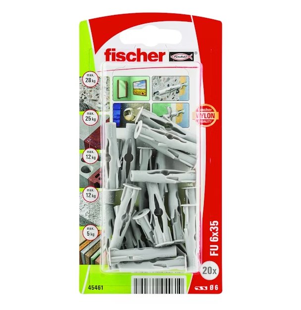 Levykiinnike Fischer Fu 6x35 K NV 20 kpl - KarelianStore