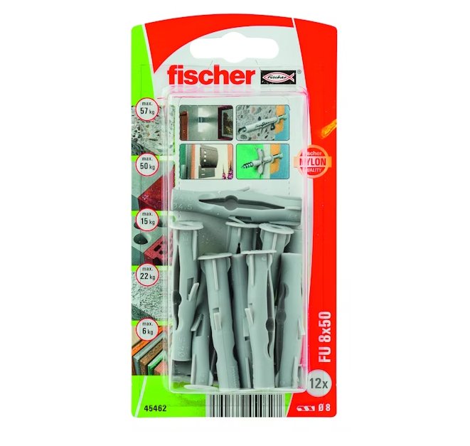 Levykiinnike Fischer Fu 8x50 K NV 12 kpl - KarelianStore