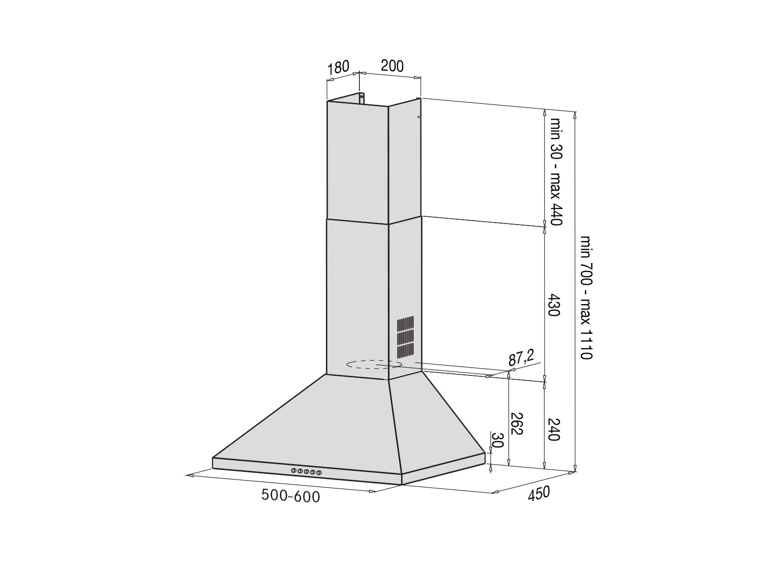 Liesituuletin Savo C - 3306 - S 60CM RST LED - KarelianStore