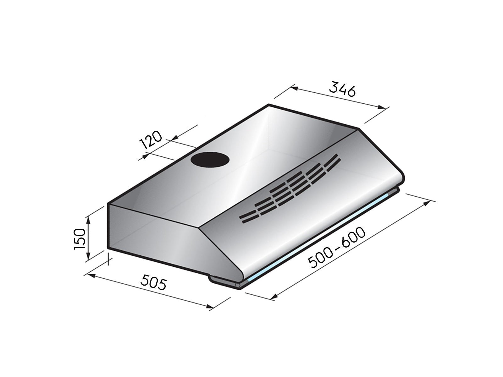 Liesituuletin Savo F - 1205 - W 50cm Valkoinen - KarelianStore