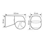 Liiketunnistin Esylux MD 180 Basic L Valkoinen - KarelianStore