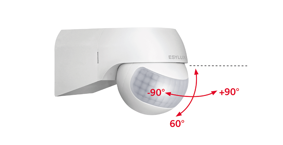 Liiketunnistin Esylux MD 180 Basic L Valkoinen - KarelianStore