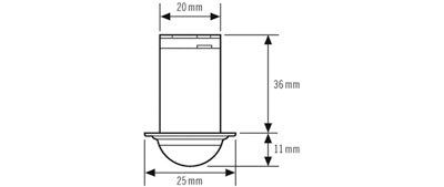Liiketunnistin Esylux MD - C360I 6m Mini Opaali - matta - KarelianStore