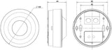 Liiketunnistin Hager EE804A 360D 10A IP21 PKA Valkoinen - KarelianStore