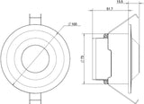 Liiketunnistin Hager EE805A 360D 10A IP21 UKA Valkoinen - KarelianStore