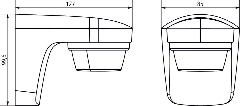 Liiketunnistin Theben Theluxa S180 180D IP55 Musta - KarelianStore