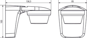 Liiketunnistin Theben Theluxa S360 360D IP55 Musta - KarelianStore