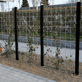 Lisäosa HORTUS metalliverkkopaneeliaitaan, 1 paneeli 120 x 90 cm kiinnikkeineen ja 1 kpl mustaksi maalattuja 240 cm tolppia - KarelianStore