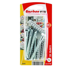 Nailontulppa Fischer SX 10x50 S K NV 5 kpl - KarelianStore