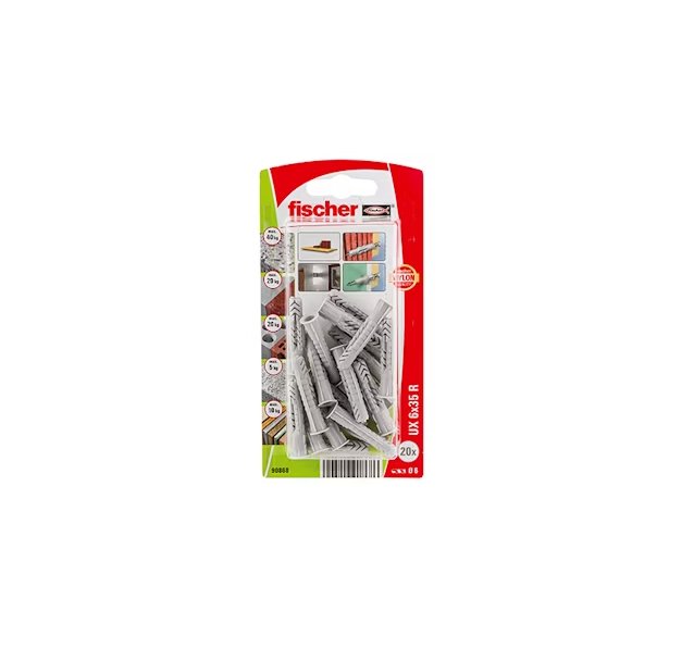 Nailontulppa Fischer UX 6x35 R K NV 20 kpl - KarelianStore