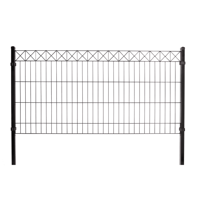 Paneeliaitasetti tarvikkeineen, musta, X - koristeella, 100 cm, lisämoduuli - KarelianStore
