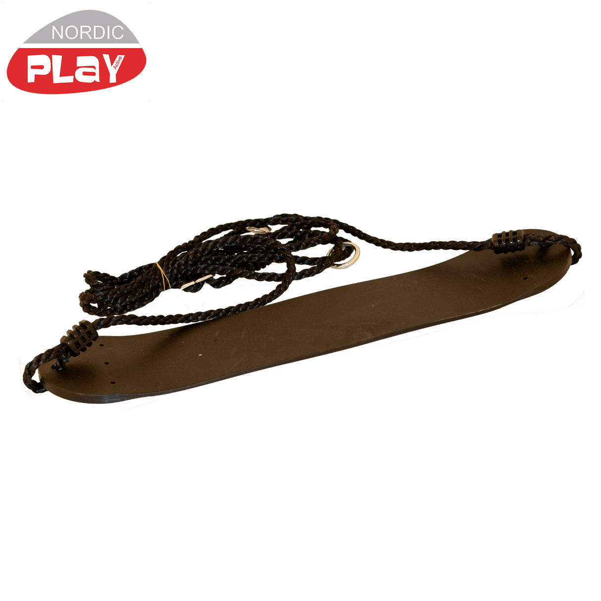 Pehmeä keinuistuin, musta, musta köysi NORDIC PLAY - KarelianStore