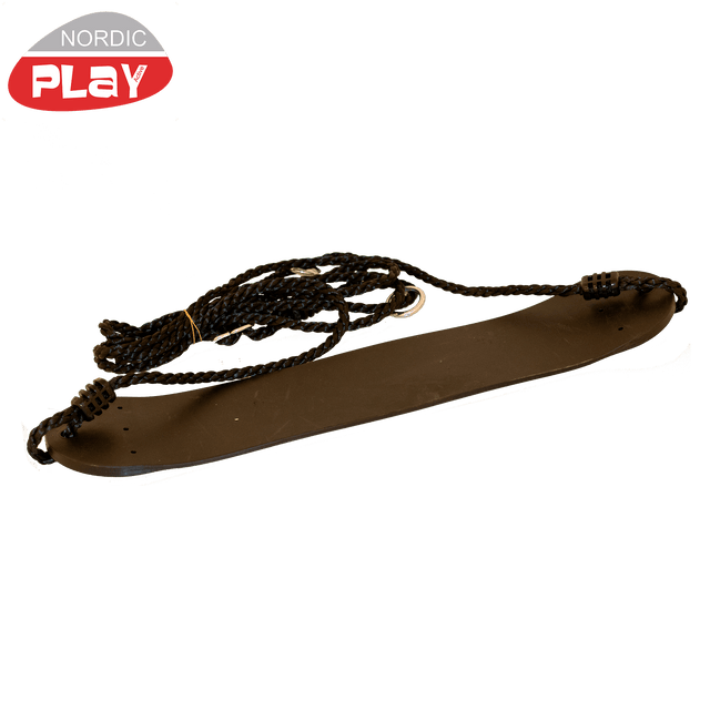 Pehmeä keinuistuin, musta, musta köysi NORDIC PLAY - KarelianStore