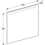 Peili Geberit Option Basic Square 1000x900x32 mm Alumiini - KarelianStore