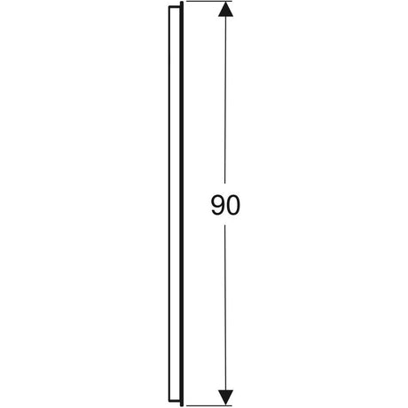 Peili Geberit Option Basic Square 1000x900x32 mm Alumiini - KarelianStore