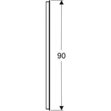 Peili Geberit Option Basic Square 1200x900x32 mm Alumiini - KarelianStore