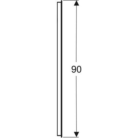 Peili Geberit Option Basic Square 1200x900x32 mm Alumiini - KarelianStore