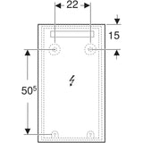 Peili Geberit Option Basic Square 400x700x32 mm Alumiini - KarelianStore