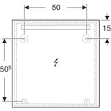 Peili Geberit Option Basic Square 700x700x32 mm Alumiini - KarelianStore