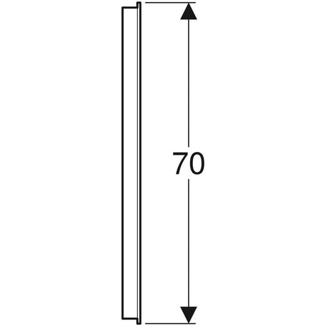 Peili Geberit Option Basic Square 700x700x32 mm Alumiini - KarelianStore