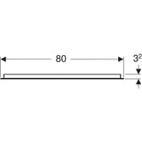 Peili Geberit Option Basic Square 800x700x32 mm Alumiini - KarelianStore