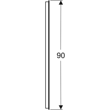 Peili Geberit Option Basic Square 800x900x32 mm Alumiini - KarelianStore