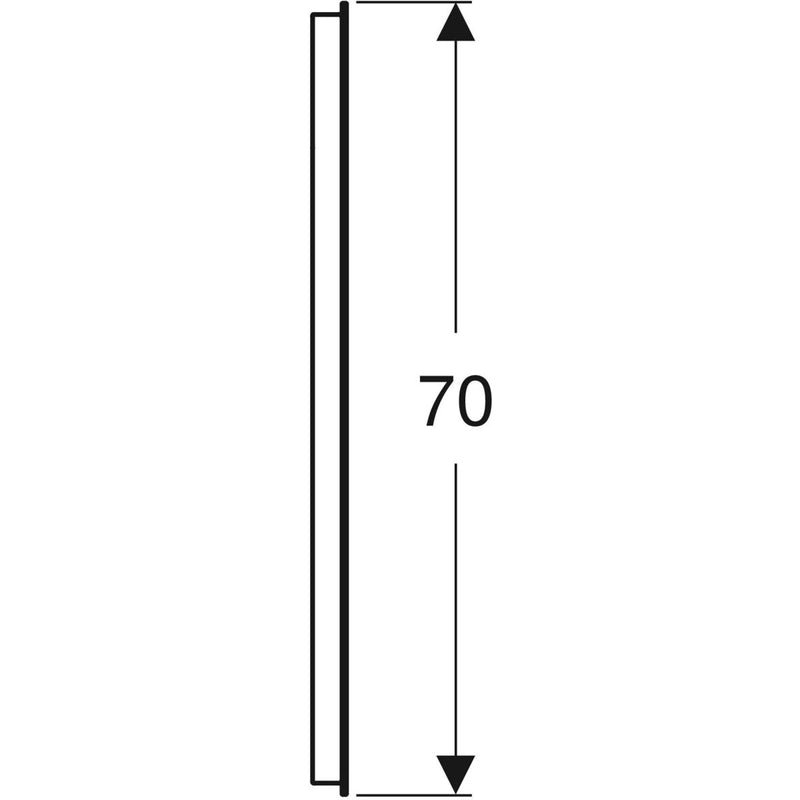 Peili Geberit Option Basic Square 900x700x32 mm Alumiini - KarelianStore