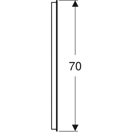 Peili Geberit Option Basic Square 900x700x32 mm Alumiini - KarelianStore