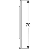 Peili Geberit Option Plus Square 1050x700x32 mm Musta matta - KarelianStore