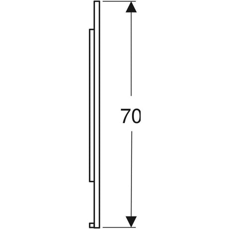 Peili Geberit Option Plus Square 1050x700x32 mm Musta matta - KarelianStore