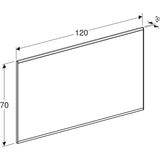 Peili Geberit Option Plus Square 1200x700x32 mm Alumiini - KarelianStore