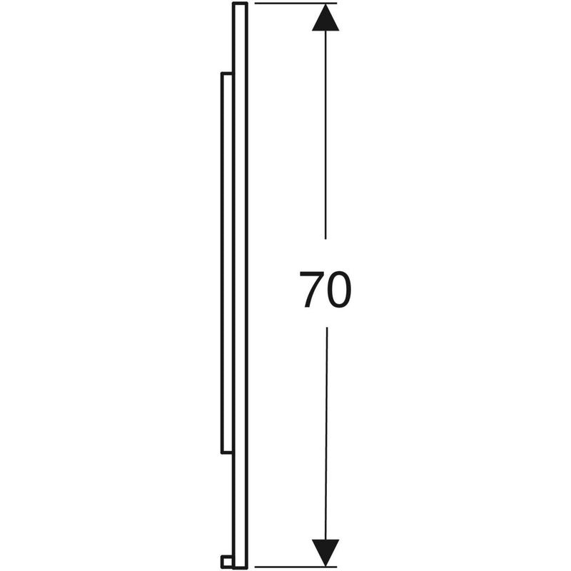 Peili Geberit Option Plus Square 1200x700x32 mm Alumiini - KarelianStore
