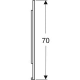 Peili Geberit Option Plus Square 1350x700x32 mm Musta matta - KarelianStore