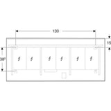 Peili Geberit Option Plus Square 1600x700x32 mm Musta matta - KarelianStore