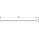 Peili Geberit Option Plus Square 1600x700x32 mm Musta matta - KarelianStore