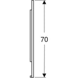 Peili Geberit Option Plus Square 1600x700x32 mm Musta matta - KarelianStore