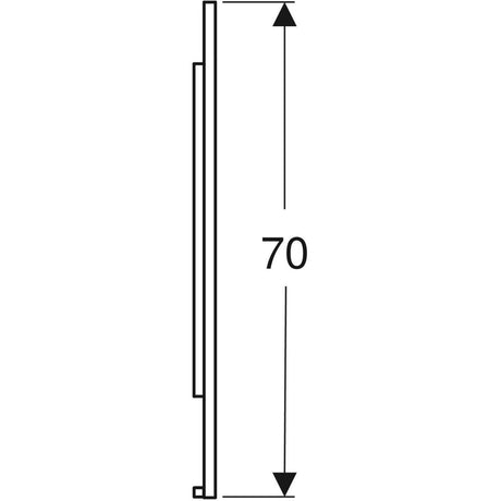Peili Geberit Option Plus Square 1600x700x32 mm Musta matta - KarelianStore