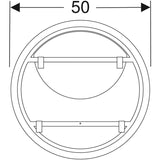 Peili Geberit Option Round 500x500x35 mm - KarelianStore