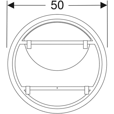 Peili Geberit Option Round 500x500x35 mm - KarelianStore