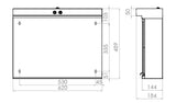 Peilikaappi Polaria VPK 060 Vasen LED - valaisimella - KarelianStore
