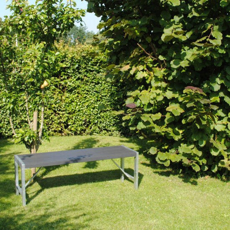 Penkki H - malli, 123 cm, antrasiitti non - wood ja galvanoitu runko HORTUS - KarelianStore