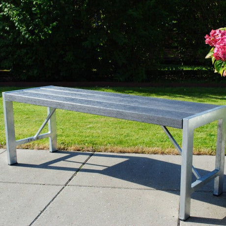 Penkki H - malli, 123 cm, antrasiitti non - wood ja galvanoitu runko HORTUS - KarelianStore