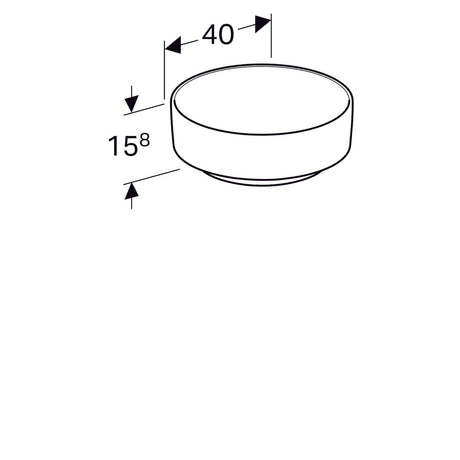 Pesuallas Geberit Variform 400x400x158 mm - KarelianStore