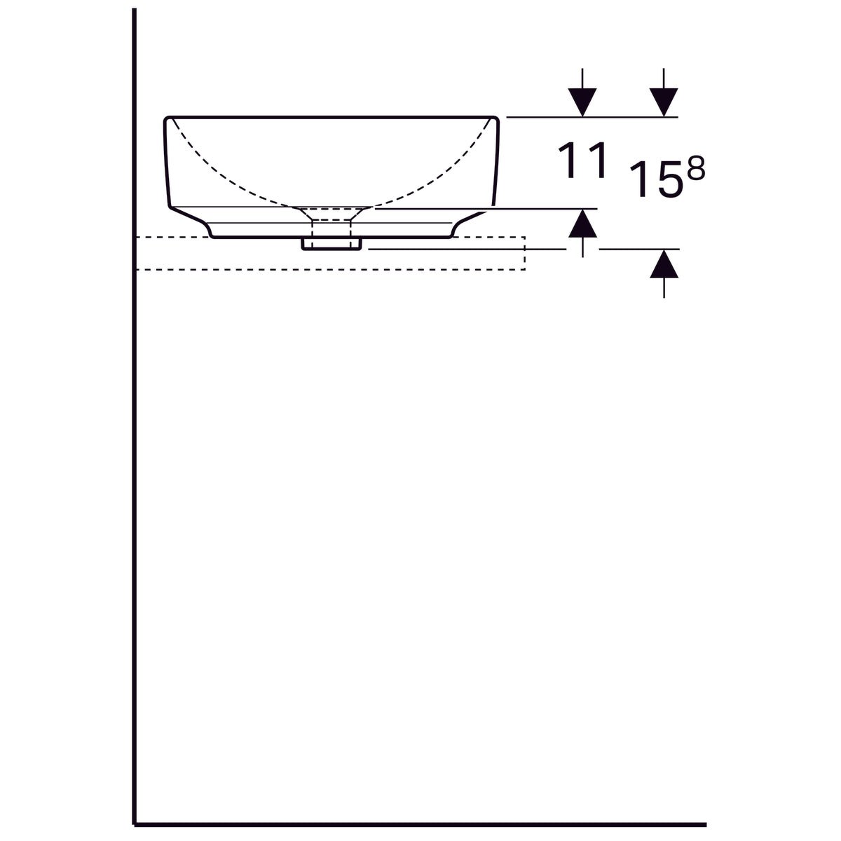 Pesuallas Geberit Variform 400x400x158 mm - KarelianStore