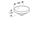 Pesuallas Geberit Variform 400x400x178 mm - KarelianStore