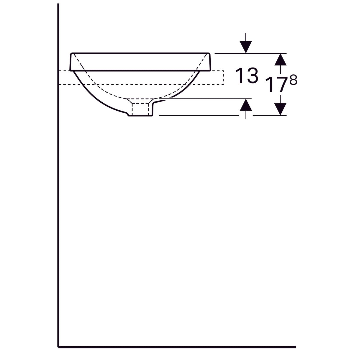 Pesuallas Geberit Variform 400x400x178 mm - KarelianStore
