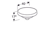 Pesuallas Geberit Variform 400x400x178 mm Ilman ylivuotoa ja hanareikää - KarelianStore