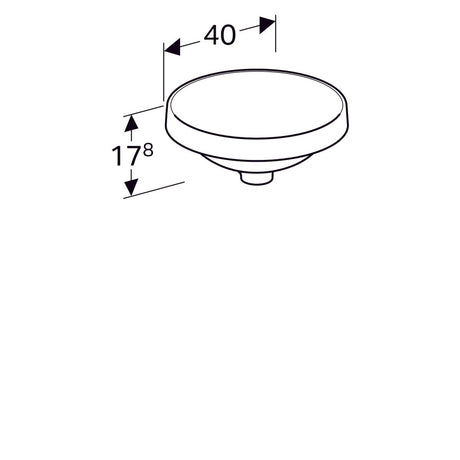 Pesuallas Geberit Variform 400x400x178 mm Ilman ylivuotoa ja hanareikää - KarelianStore